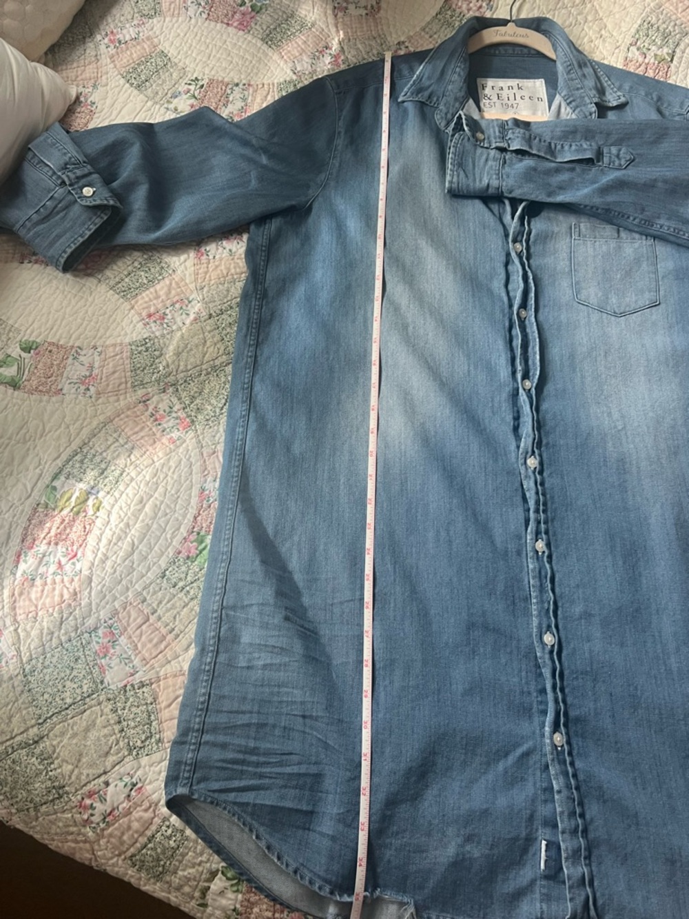 Frank & Eileen Light Blue Denim Shirt Dress - Picture 5 of 9